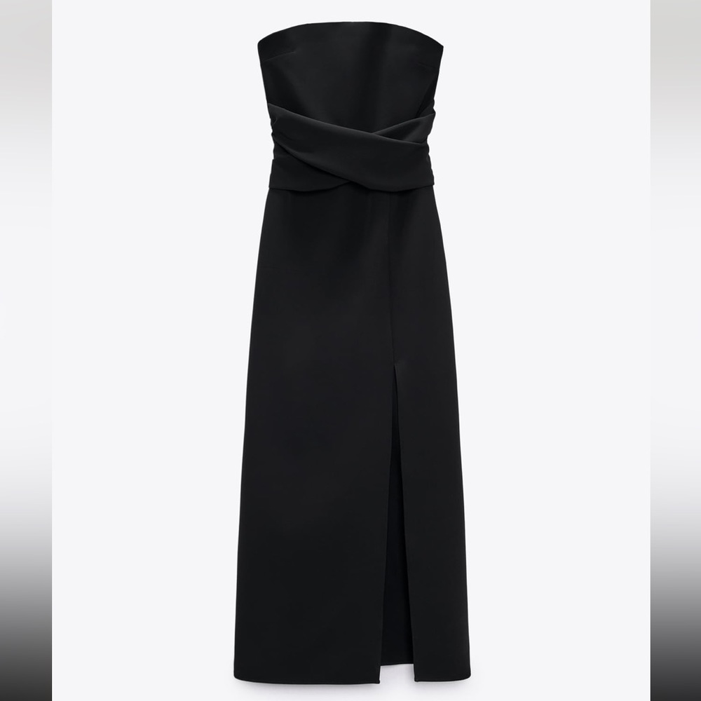 Zara strapless midi dress - Picture 3 of 7